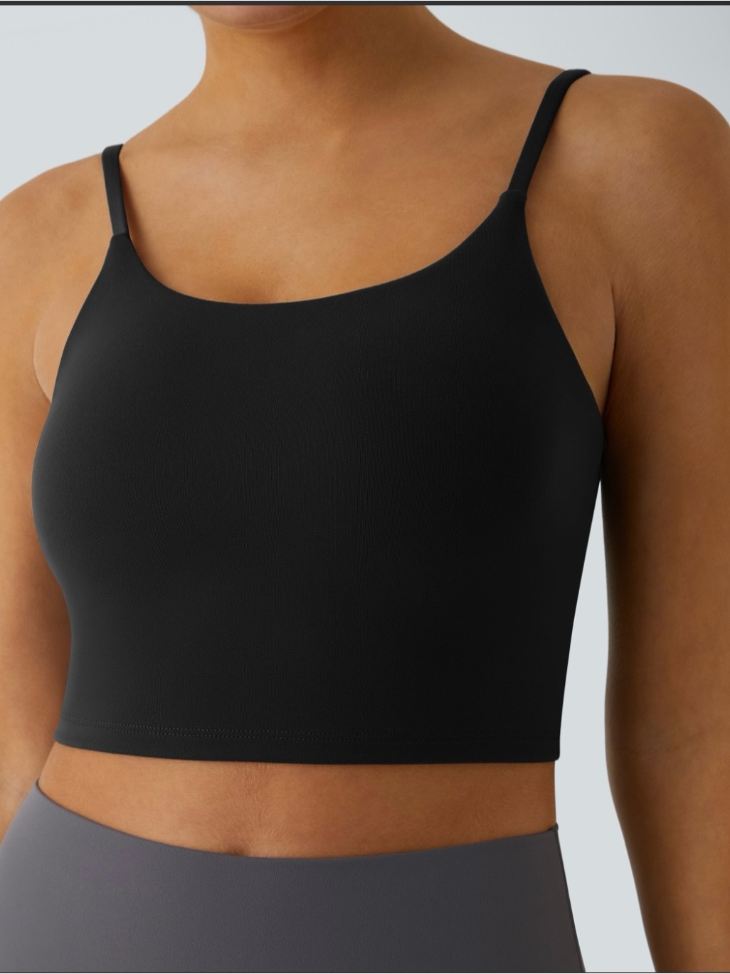 Everyday Comfort Seamless Crop Brami - Black